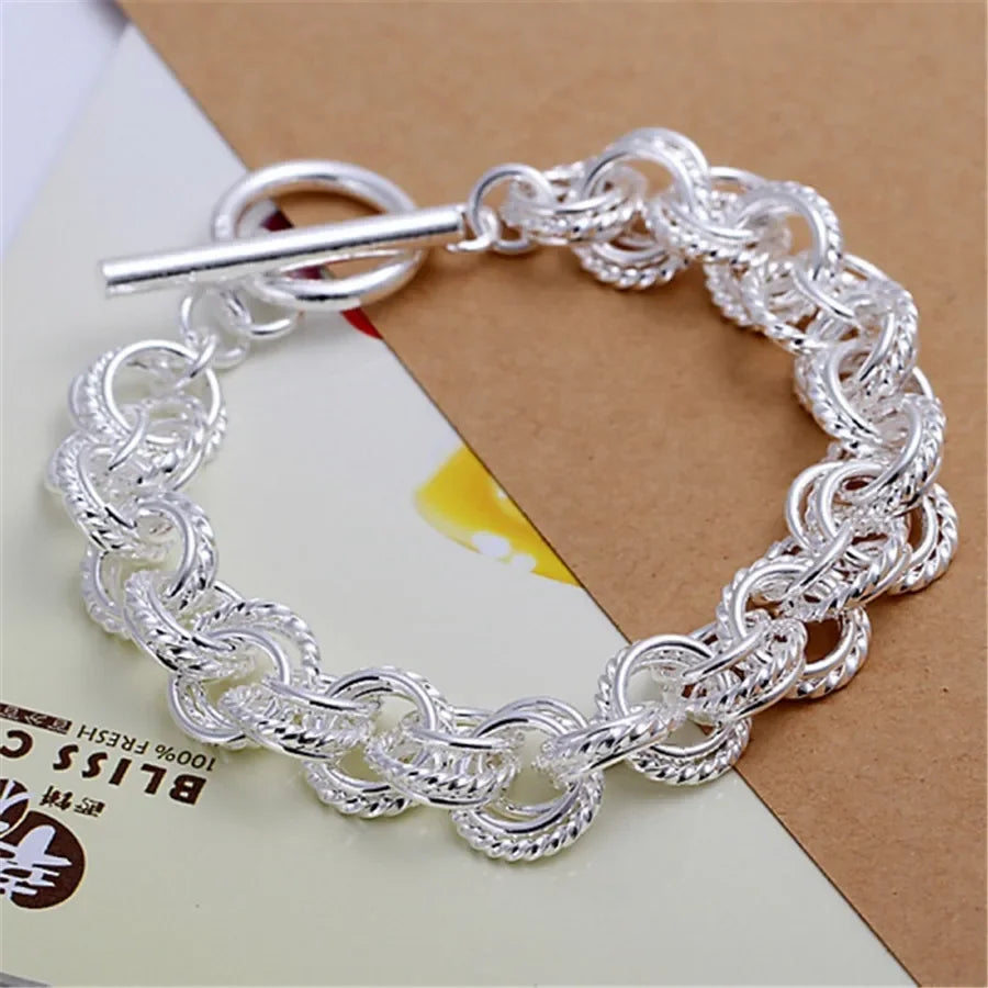 Bracelet Chaîne Argent Sterling 925 — Élégant et Minimaliste, 20 Coloris