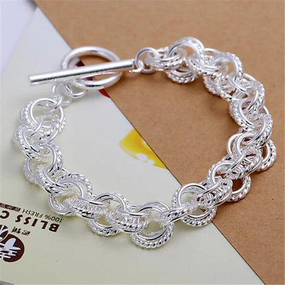 Bracelet Chaîne Argent Sterling 925 — Élégant et Minimaliste, 20 Coloris