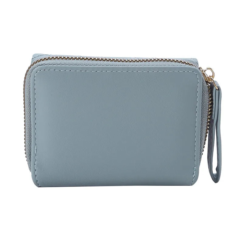 Portefeuille Femme Kawaii Mignon Luxe - Designer Lady Wallet Cuir Porte-Monnaie Beige
