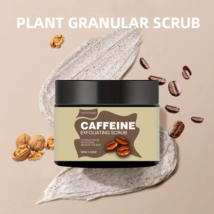 Gommage Exfoliant Caféine 100g - Texture Crème Glacée Léger Non-Collant Pores Cadeau Tous Types Peau