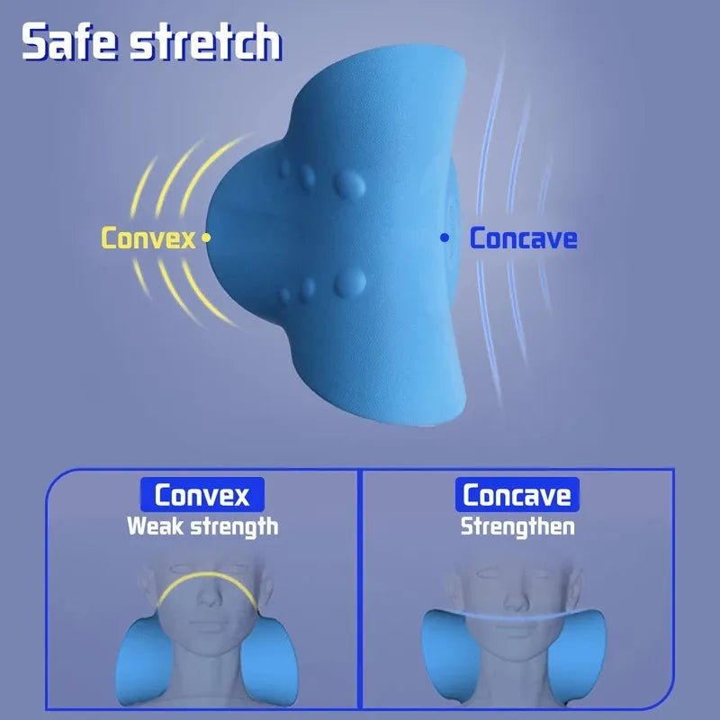 Correcteur Courbure Cervicale Oreiller Massage - Appareil Traction Cervicale Douleur Cou