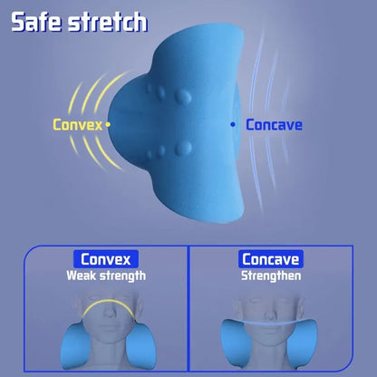 Correcteur Courbure Cervicale Oreiller Massage - Appareil Traction Cervicale Douleur Cou