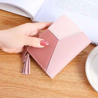 Portefeuille Court Femme à Fermeture Éclair - Cuir PU Grande Capacité