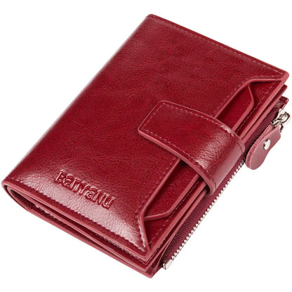 Portefeuille Femme Cuir 2025 Grande Capacité - Sac Crossbody Anti-Vol Clip Monnaie Téléphone