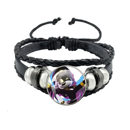 Bracelet Murder Drones Uzi x N – Cabochon Verre Cuir Ajustable Fan Art