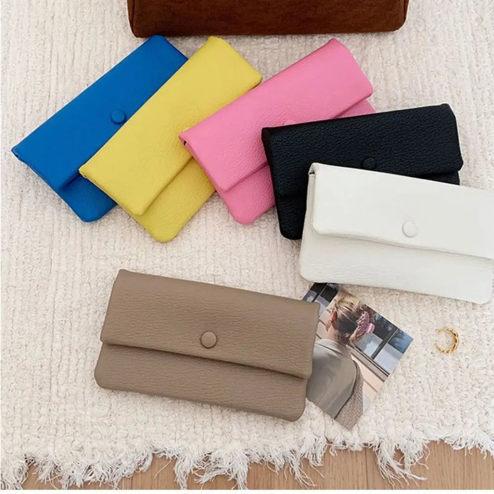 Portefeuille Long Femme Enveloppe Cuir PU - Clutch Fermeture Éclair Multi-Fonctions