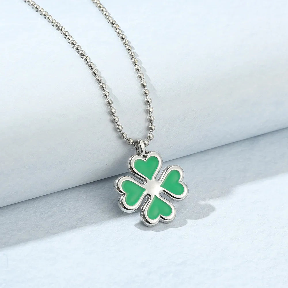 Collier Pendentif Tasse Thé Émail Fait Main - Chaîne Longue Pull Bohème