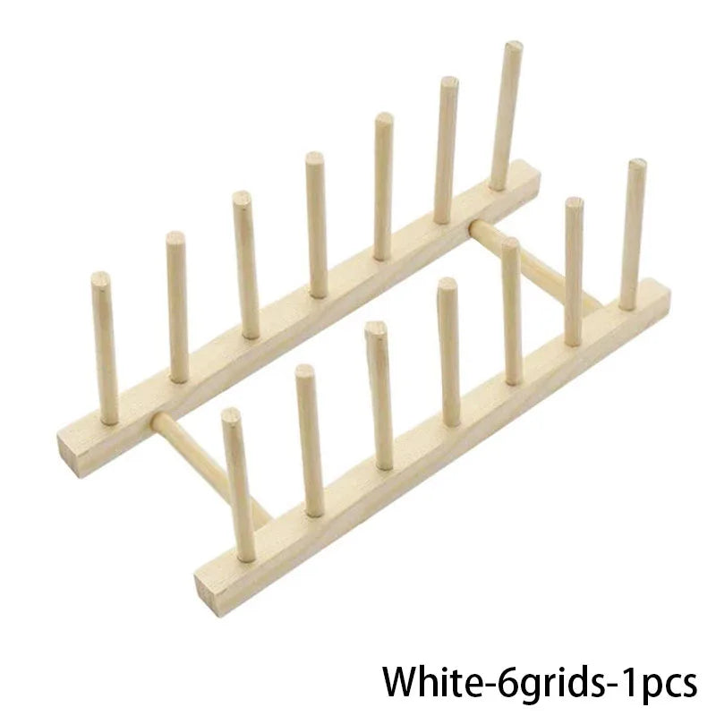 Égouttoir à Vaisselle en Bois - Support Multifonction pour Assiettes et Tasses