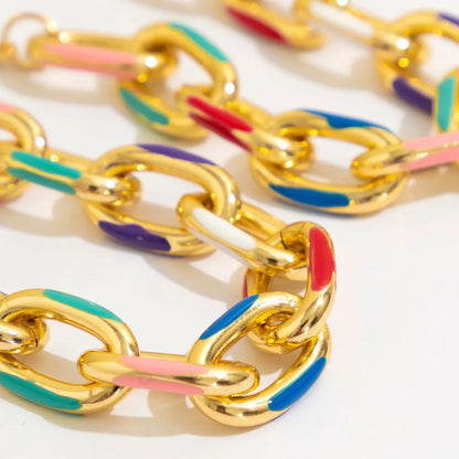 Ensemble Bohème Choker Bracelet Croix – Collier Ras-du-Cou Coloré 2 Pièces