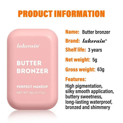 Crème Bronzante Contouring Butter - Palette Maquillage Naturel Texture Soyeuse Longue Tenue Sculptant