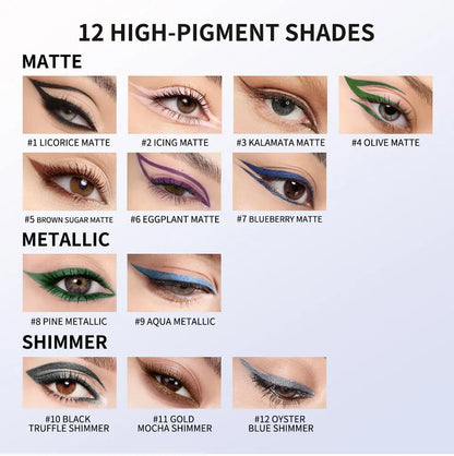 Crayon Eyeliner Imperméable – Séchage Rapide, Longue Durée & Anti-Bavures