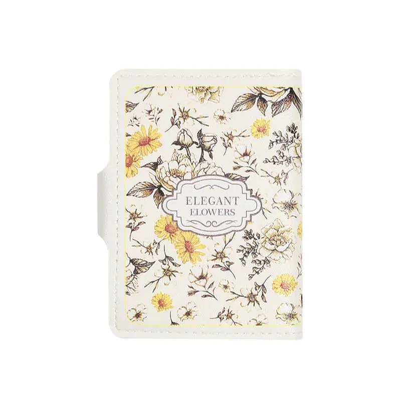 Portefeuille Femme 20 Poches Cartes Cuir PU - Porte-Cartes Étanche Grande Capacité