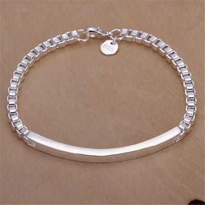 Bracelet Chaîne Argent Sterling 925 — Élégant et Minimaliste, 20 Coloris