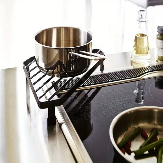 Support Triangulaire en Métal pour Casseroles - Dessous de Plat Thermorésistant pour Coin de Comptoir
