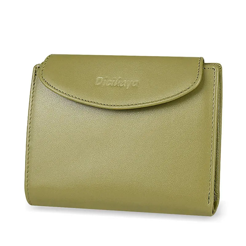 Portefeuille Femme Cuir Véritable - Porte-Monnaie Mini Clutch Porte-Cartes Bourgogne