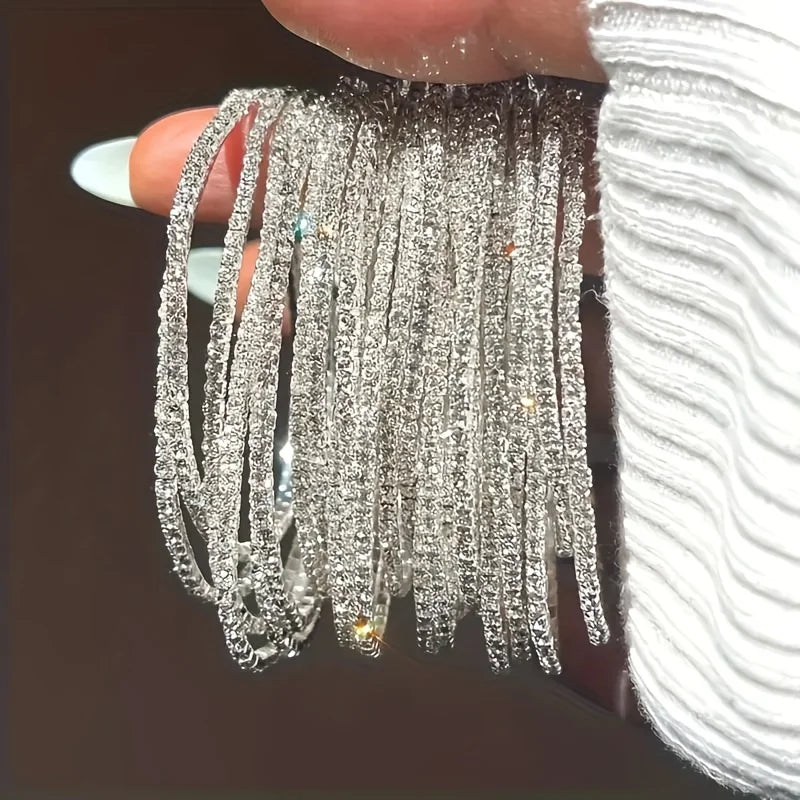 Set 5 Bracelets Bohème Luxe Empilables – Strass Colorés Femme