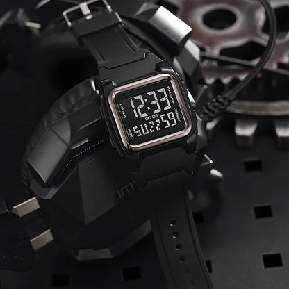 Montre Sport Numérique YIKAZE - Étanche LED Multifonction Homme