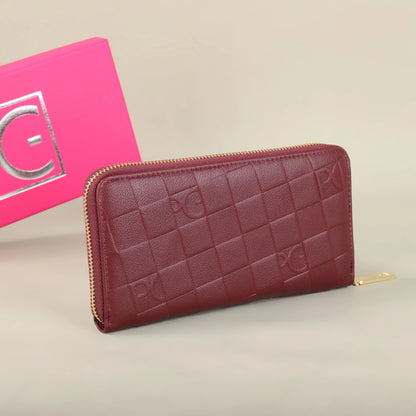 Portefeuille Femme Grande Capacité - Pochette Rectangulaire avec Zip pour Soirée