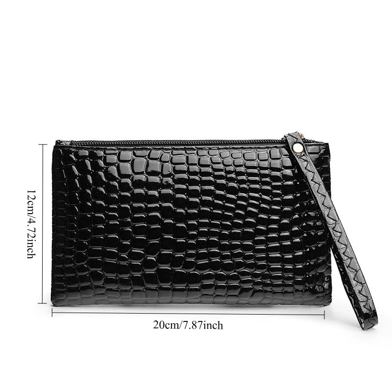 Portefeuille Femme Luxe avec Clip - Porte-Cartes Élégant pour Soirée