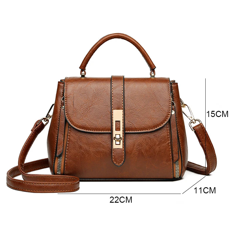 Sac à Main Femme Cuir Designer Luxe - Crossbody Messenger Petit Tote Élégant