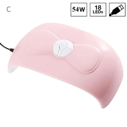 Lampe UV LED Ongles 18 LEDs Séchoir Gel Polish - Détection Auto Manucure Pédicure Portable