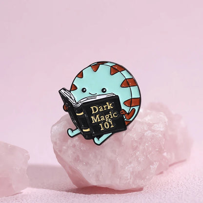Pin's Émaillé Lecture Livres Cartoon Mignon – Broche Badge Créatif Unisexe