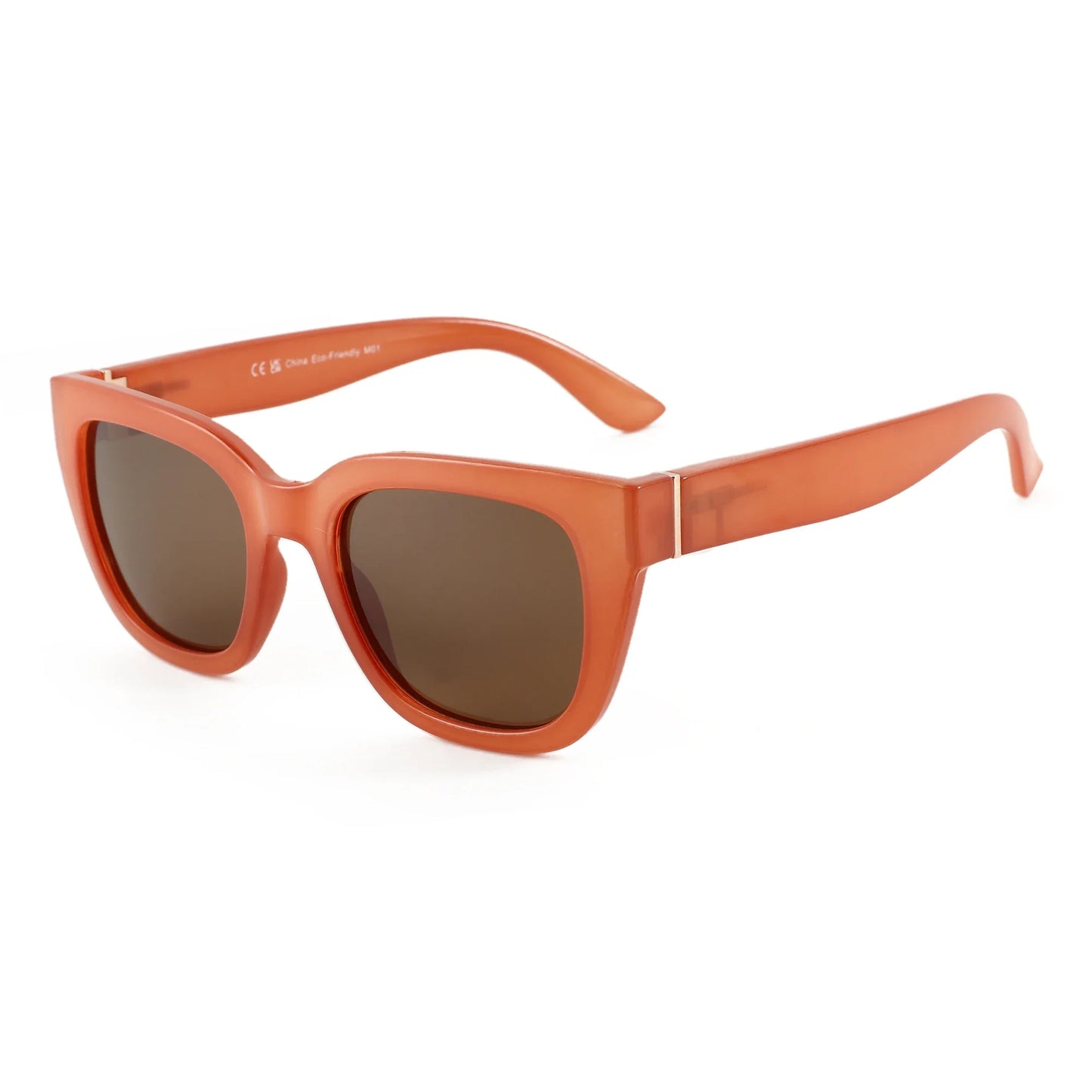 ZENOTTIC Lunettes de Soleil Carrées Polarisées Rétro — UV400, Femme
