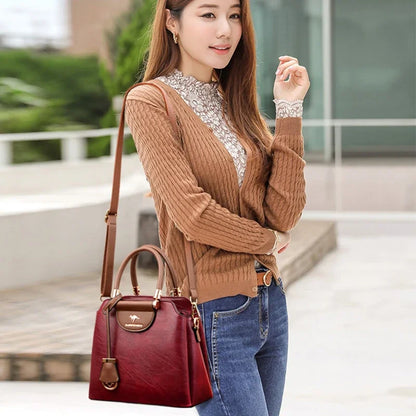 Sac Tote Femme Cuir Luxe Petit - Crossbody Designer Simple Élégant 2026