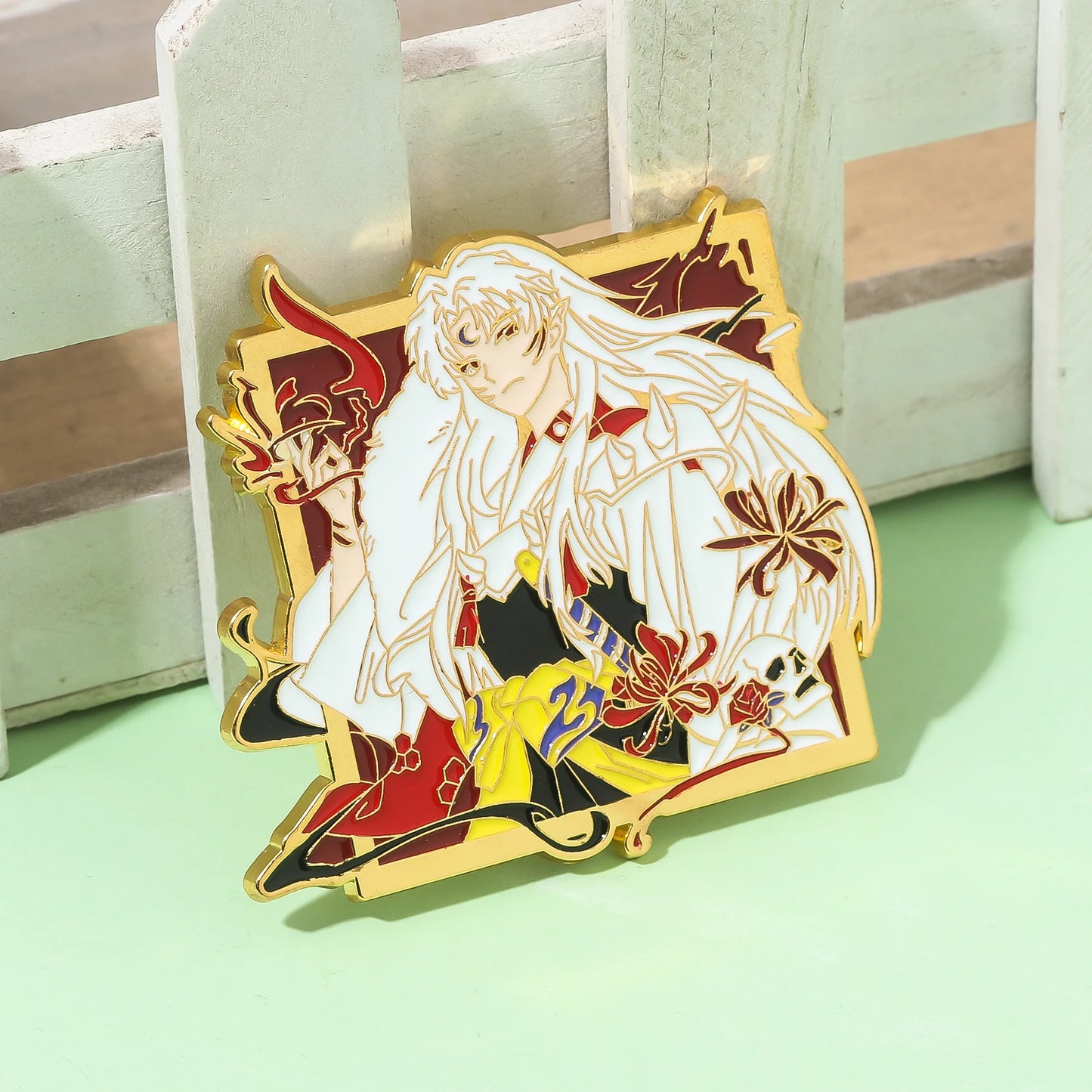 Pin's Émaillé Inuyasha Sesshoumaru – Broche Badge Décoration Unisexe