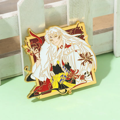 Pin's Émaillé Inuyasha Sesshoumaru – Broche Badge Décoration Unisexe
