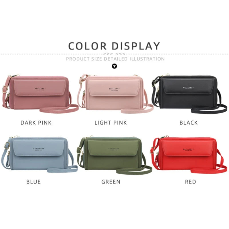 Portefeuille Long Femme Designer Multi-Compartiments - Clutch Grande Capacité