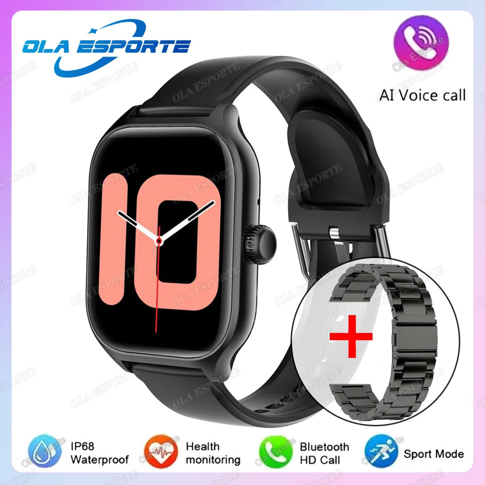 Montre Connectée 2026 Premium — Écran AMOLED 2,01", Appels Bluetooth, Unisexe