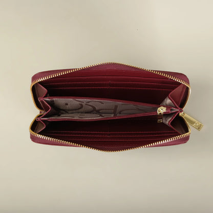 Portefeuille Femme Grande Capacité - Pochette Rectangulaire avec Zip pour Soirée