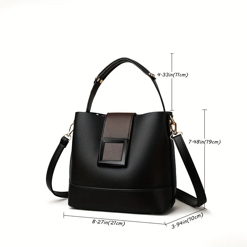 Sac Bucket Femme Cuir Souple Élégant - Crossbody Bandoulière Ajustable 2026