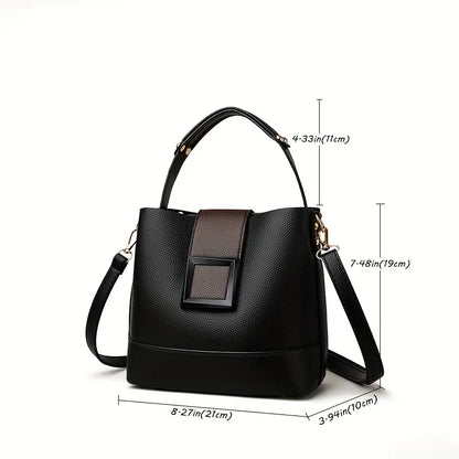 Sac Bucket Femme Cuir Souple Élégant - Crossbody Bandoulière Ajustable 2026
