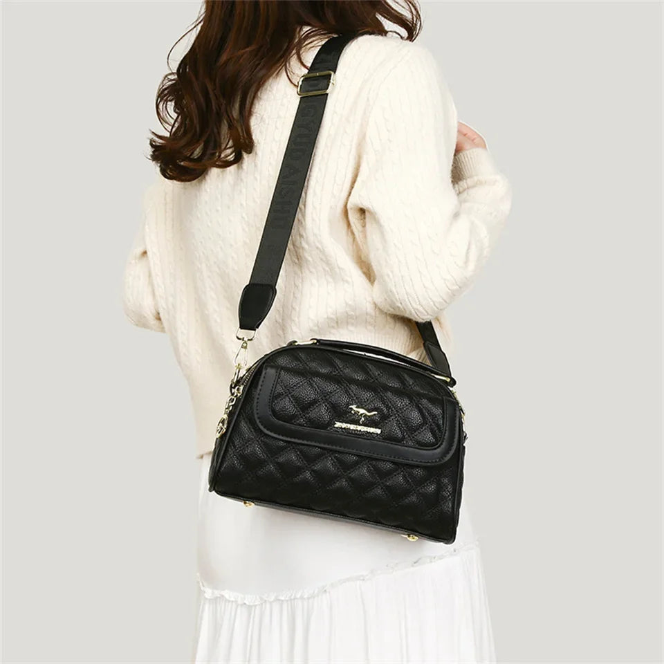 Sac à Main Femme Cuir - Sac Bandoulière Crossbody Designer Luxe Messenger