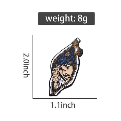 Pin's Émaillé JOJO Animation Japonaise – Broche Badge Personnage Manga Unisexe