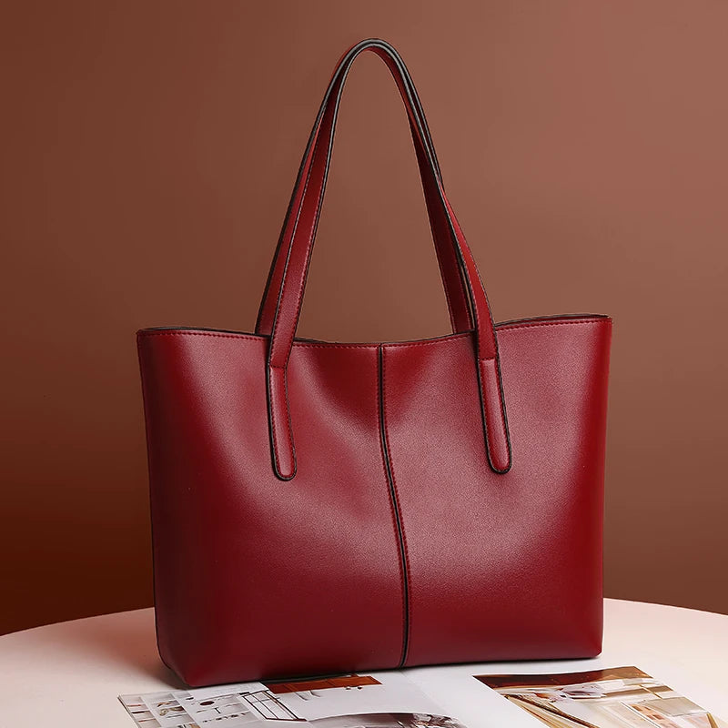 Grand Sac à Main Femme PU Cuir Grande Capacité - Sac Épaule Élégant 2024