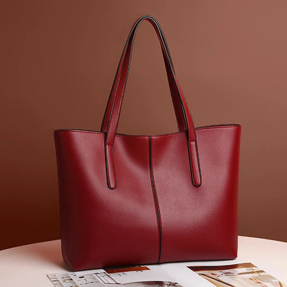 Grand Sac à Main Femme PU Cuir Grande Capacité - Sac Épaule Élégant 2024