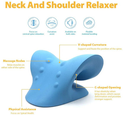 Correcteur Courbure Cervicale Oreiller Massage - Appareil Traction Cervicale Douleur Cou