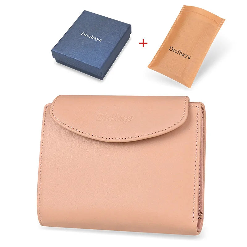 Portefeuille Femme Cuir Véritable - Porte-Monnaie Mini Clutch Porte-Cartes Bourgogne