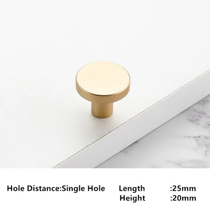 Poignée de Meuble Moderne en Aluminium - Bouton Rond pour Armoire et Tiroir