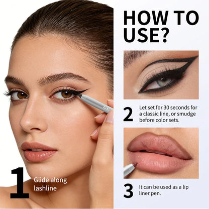 Crayon Eyeliner Imperméable – Séchage Rapide, Longue Durée & Anti-Bavures