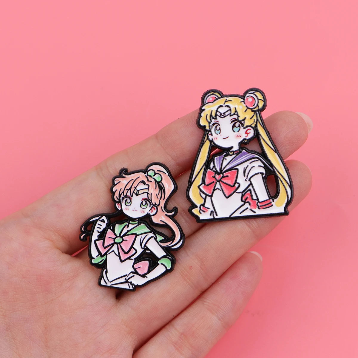 Pin's Émaillé Cartoon Anime Kawaii – Broche Badge Métal Femme Fille