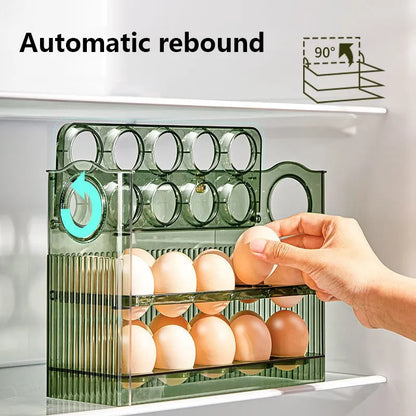 Boîte Rangement Œufs Réfrigérateur - Organisateur Cuisine Porte-Œufs Distributeur Fraîcheur