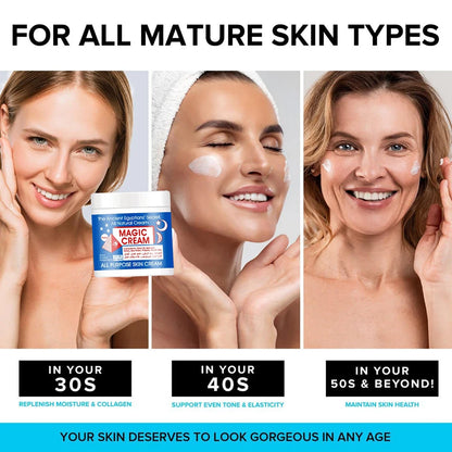 Crème Visage Magic 2x118g - Hydratante Nourrissante Multi-Usages Quotidien Tous Types Peau Beauté