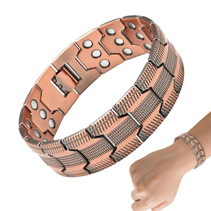 Bracelet Cuivre Pur Magnétique Énergie & Bien-être – Unisexe Cadeau