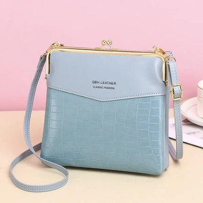 Sac à Bandoulière Femme Cuir PU - Pochette Porte-Cartes Crossbody Voyage