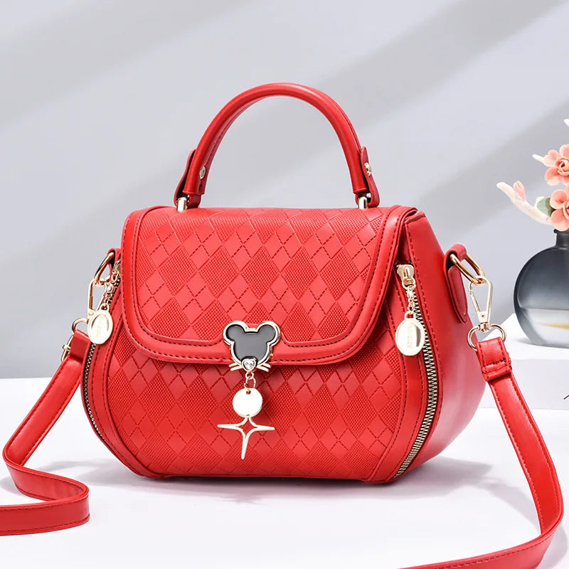 Sac à Main Femme Cuir Véritable Nœud - Tote Bag Épaule Luxe Designer Bucket