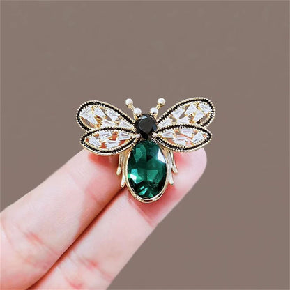 Broche Abeille Cristaux Luxe – Pin's Métal Vintage Unisexe